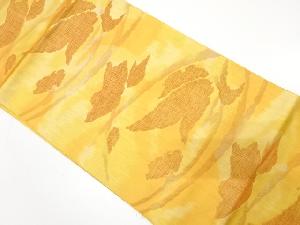 抽象花模様織り出し　名古屋帯